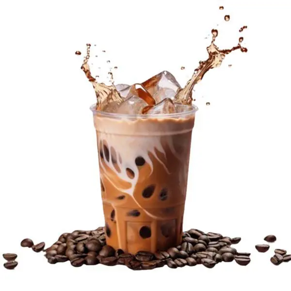 coffee splash with beans